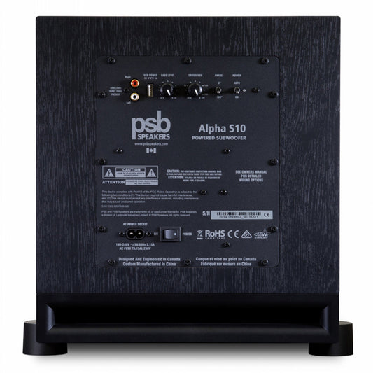 PSB Alpha S10 - 10″ Subwoofer (Each)