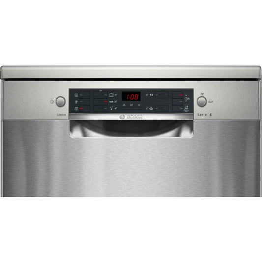 Bosch 13 Place Freestanding Dishwasher Series 4 Silver Inox SMS45NI00Z