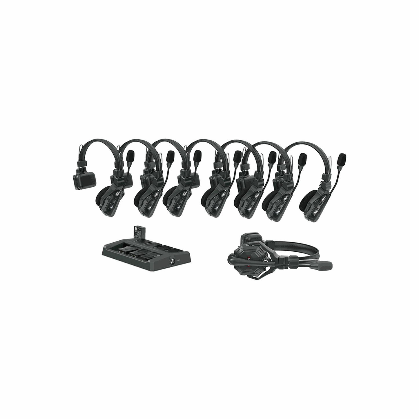 Hollyland Solidcom C1-8S Wireless DECT Intercom, 8 Headsets (1 Master + 7 Remote)(1.9 GHz)