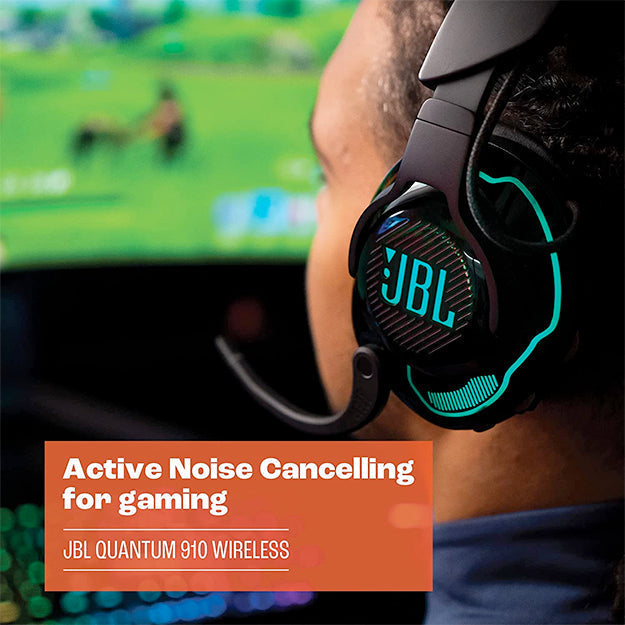 JBL Quantum 910 Wireless Over-Ear ANC Gaming Headset - Black