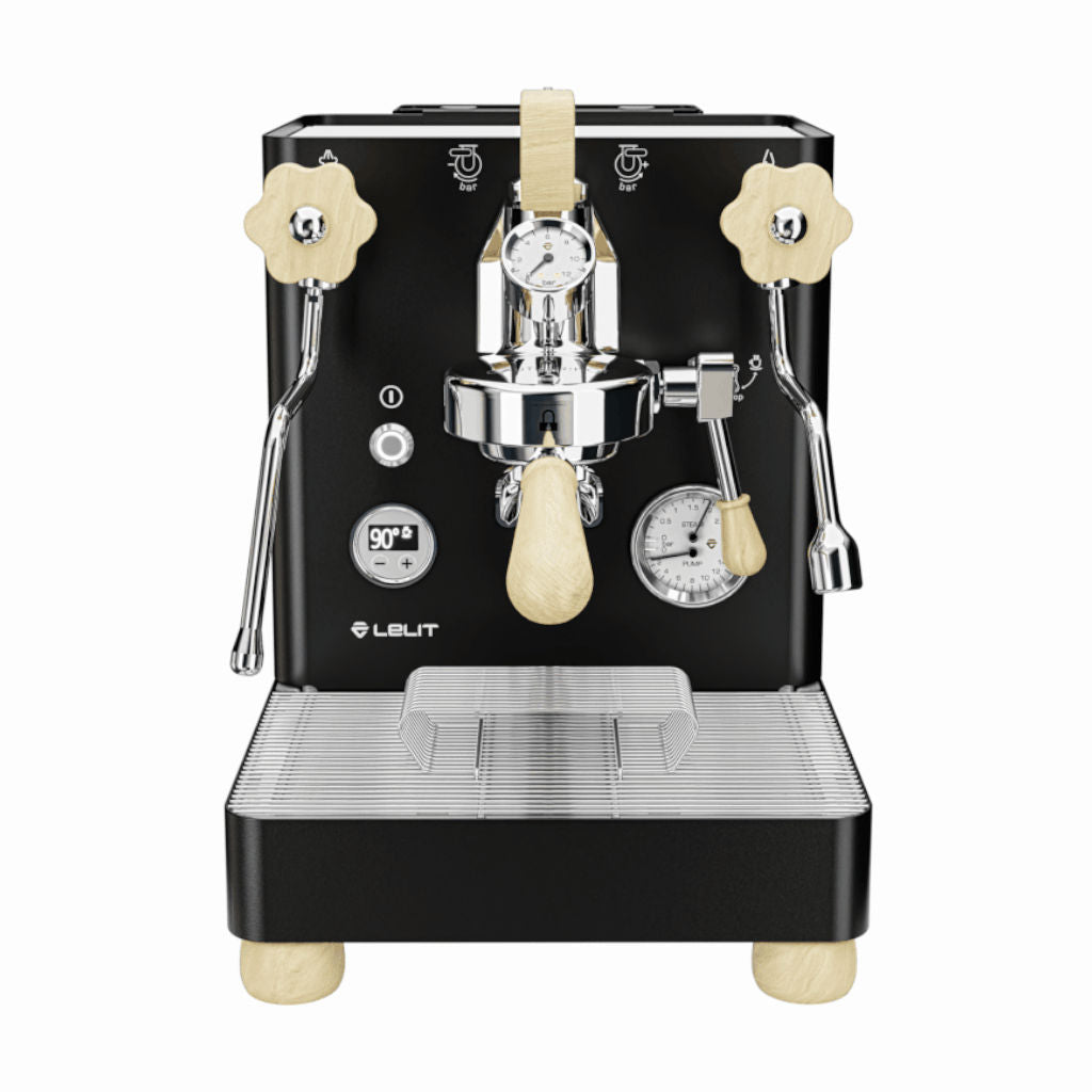 Lelit Bianca V3 Black Front View Home Espresso Machine
