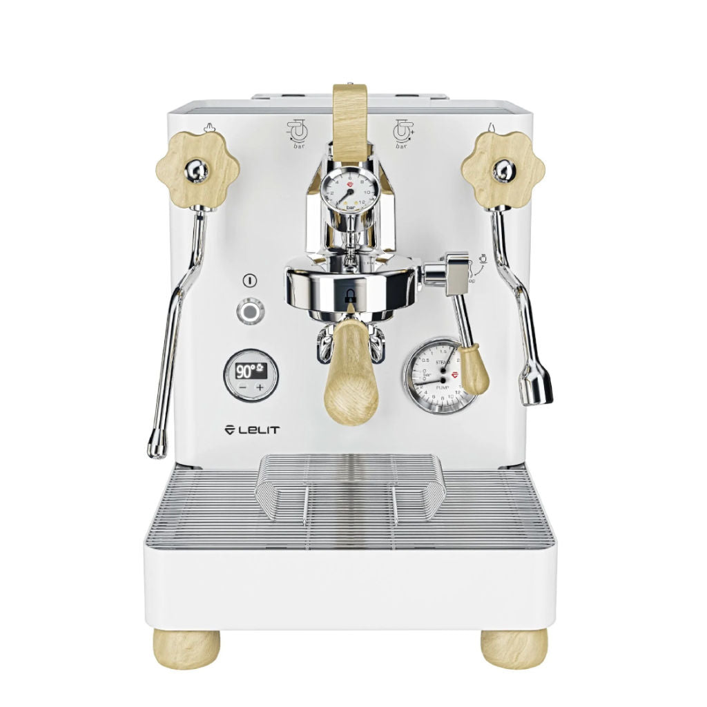 Lelit Bianca V3 White Front View Home Espresso Machine