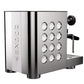 Rocket Appartamento TCA Espresso Machine Back Angle Steel & White