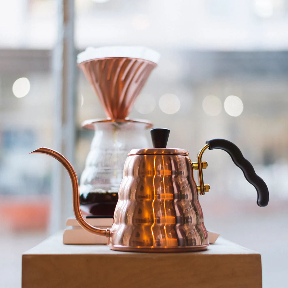 Hario Buono Copper Drip Kettle With Dripper